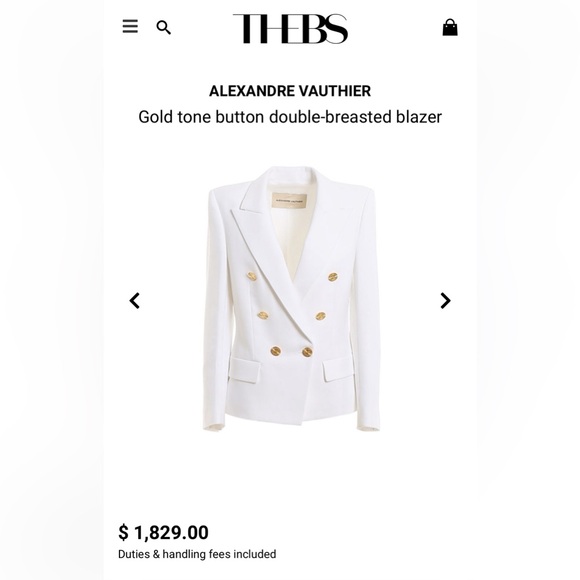 Alexandre vauthier sexy white blazer jacket 3K - Picture 17 of 17